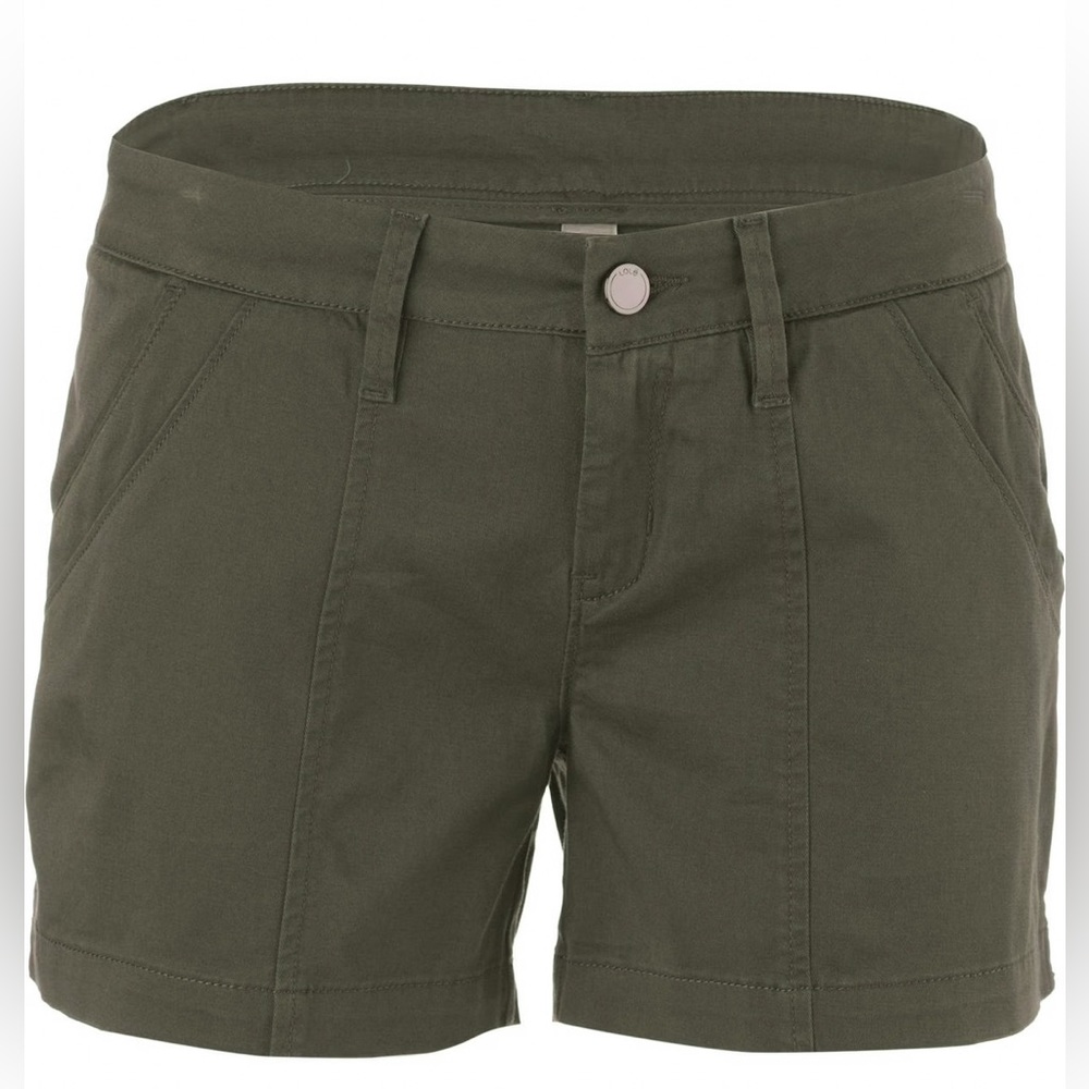 LOLE Casey Short in Army Green Mid Rise Mid Thigh Short
